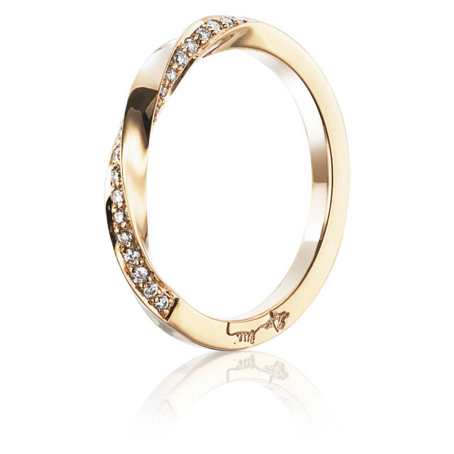 Viking & Stars Ring Gold