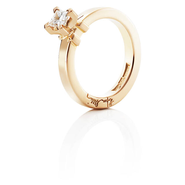 Dolce White Princess 0.40 ct Diamonds Ring Gold
