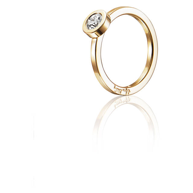 The Wedding Thin 0.40 ct Diamonds Ring Gold