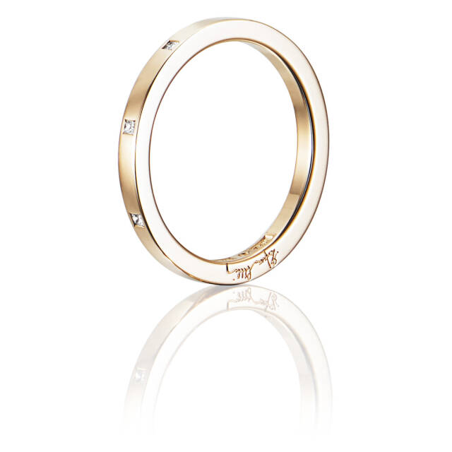 Thin & I Love You On Top Ring Gold