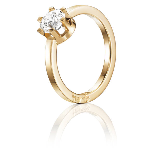 Crown Wedding 1.0 ct Diamonds Ring Gold