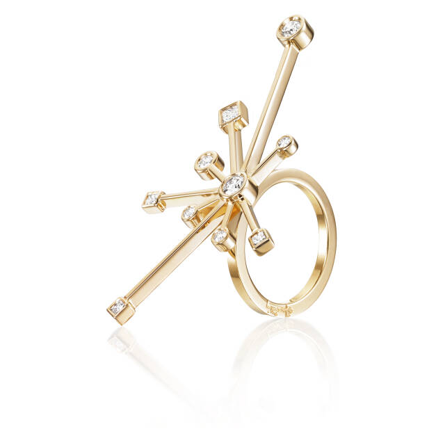 Kaboom & Stars Ring Gold