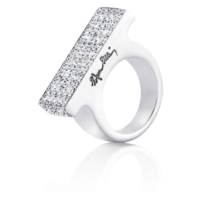 Funky Bling Ring White gold