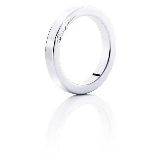 Half Round Ring White gold