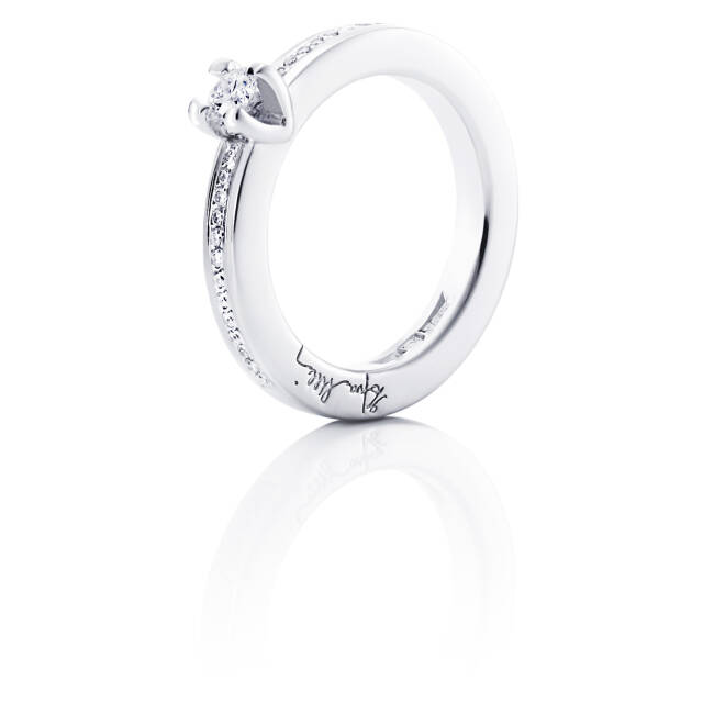 Heart To Heart 0.19 ct Diamonds Ring White gold