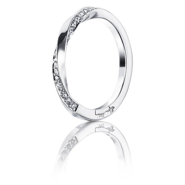 Viking & Stars Ring White gold