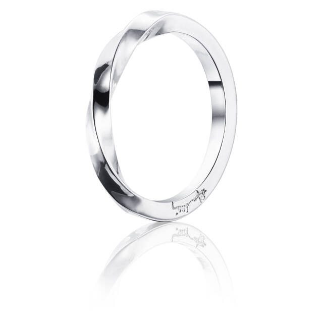 Viking Plain Ring White gold