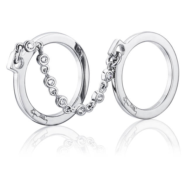 Passion Cuffs & Stars Ring White gold