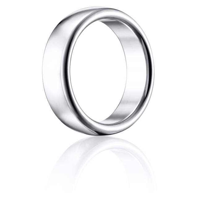 Smooth Ring White gold