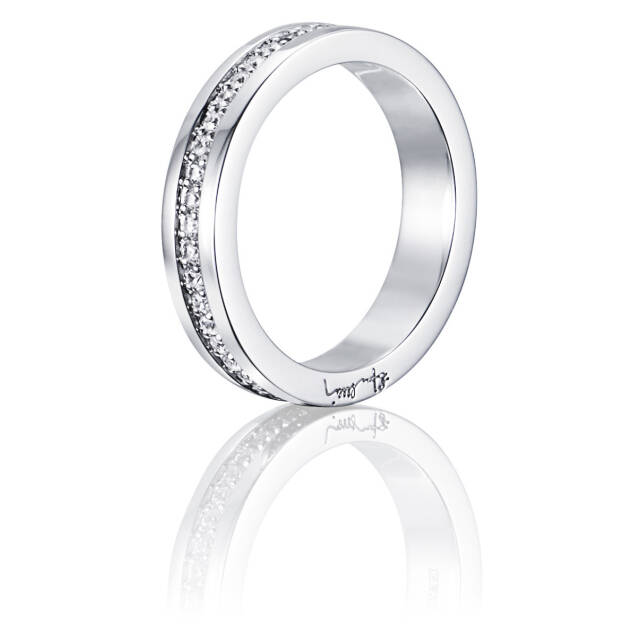 4½ & Stars Ring White gold