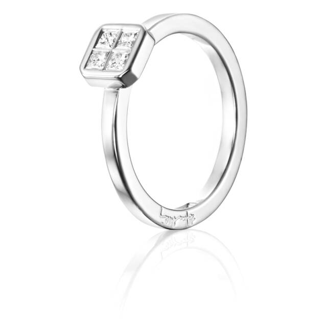 4 Love 0.20 ct Diamonds Ring White gold