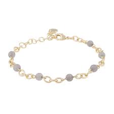 Lara small stone chain Bracelet Gold