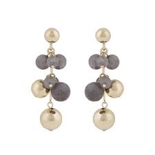 Lara big tassel earrings gold