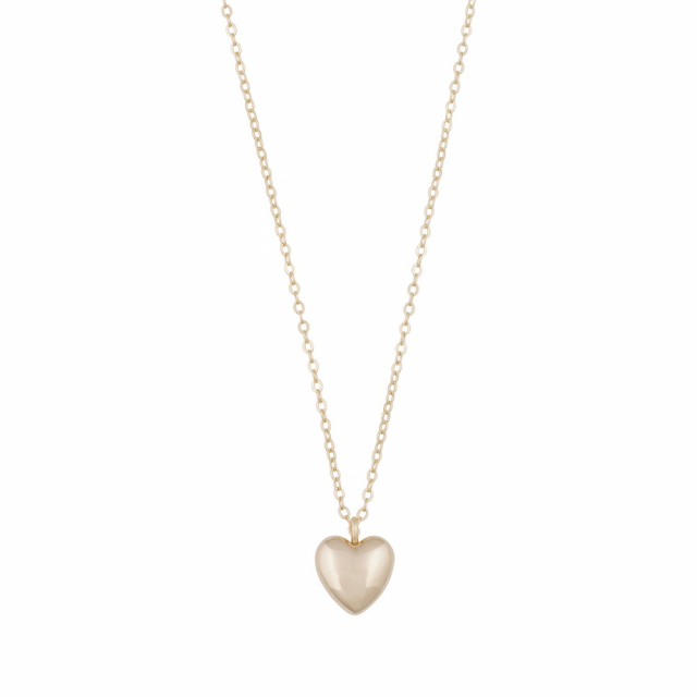 Lovely heart pendant neck gold 42