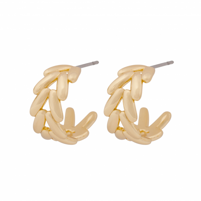 Liddy big pin Earring Gold