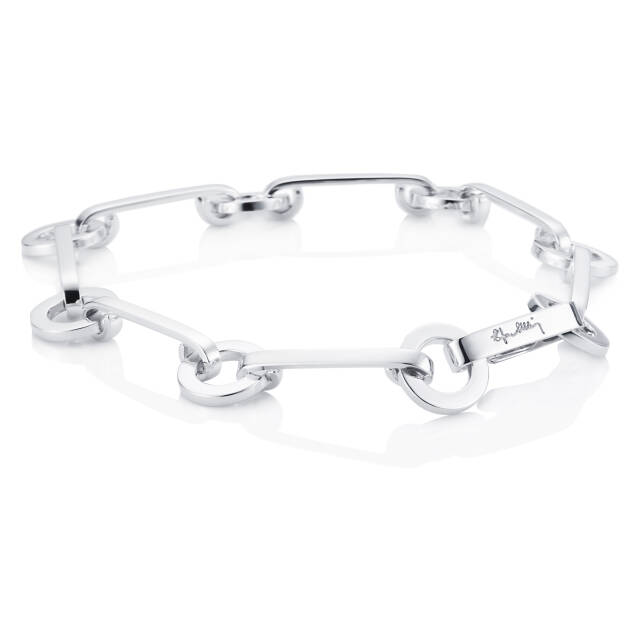 Ring Chain Bracelets Silver