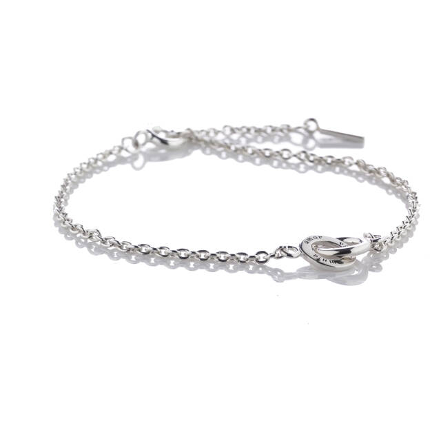 Mini Twosome Bracelets Silver 17-19 cm