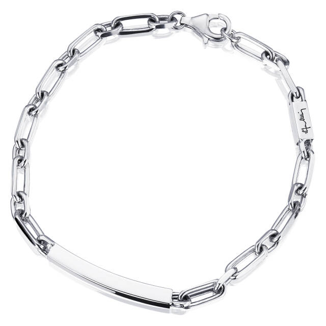 Thin Silver Brace Bracelets Silver