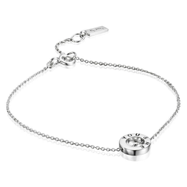 Mini Me You & Me Bracelets Silver 17-19 cm