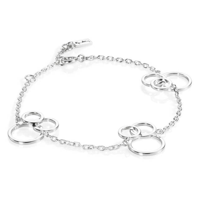 Bubbles Bracelets Silver 16-19 cm