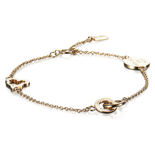 Mini Love Bracelets Gold 15-19 cm