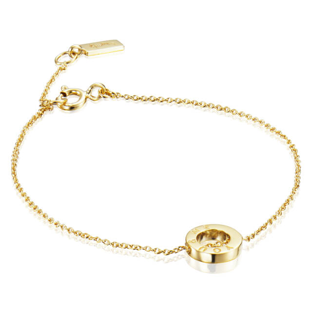 Mini Me You & Me Bracelets Gold 17-19 cm