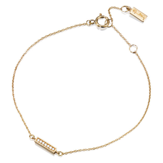 Thin Stars Bracelets Gold 16-19 cm