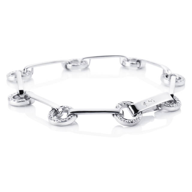 Ring Chain & Stars Bracelets White gold