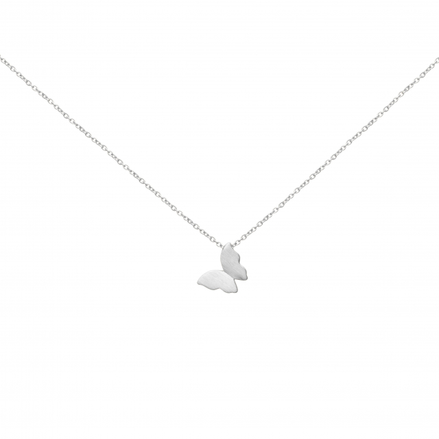 Butterfly Necklaces Silver 40-45 cm