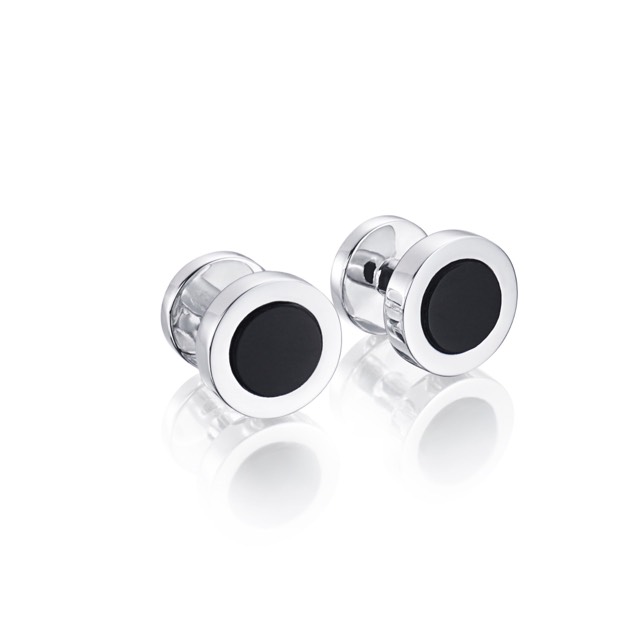 Black Cufflinks Cufflinks Silver
