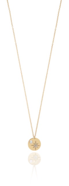 One coin Necklaces Gold 50-60 cm