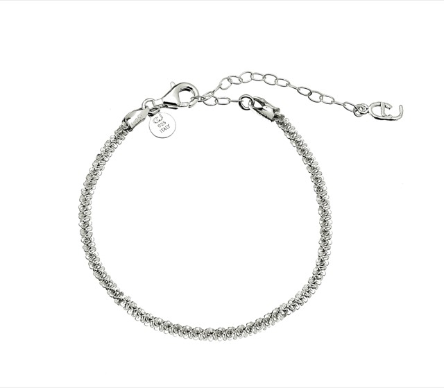 Roof big plain braclet Silver