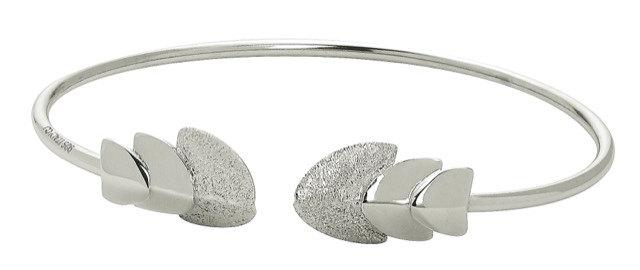 Roof bangle brace Bracelets flex Silver