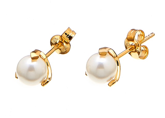 Pearl stud Earring Gold