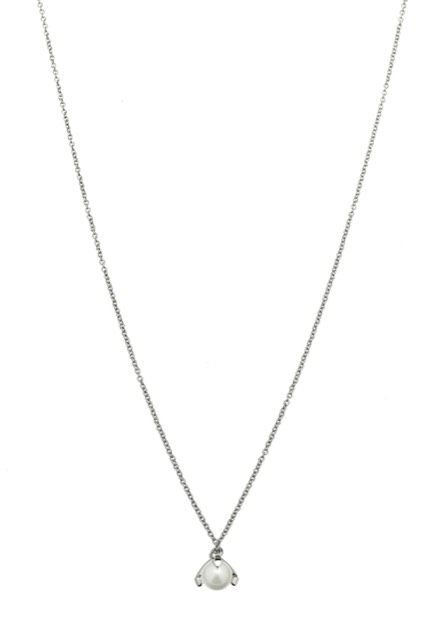 Pearl short Necklaces Silver 42-47 cm