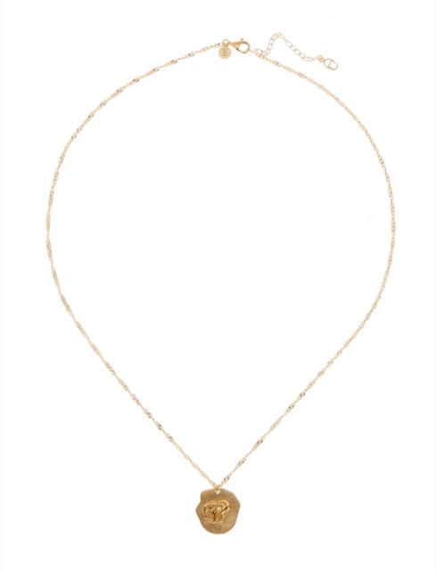 Two elephant Necklaces - Gold