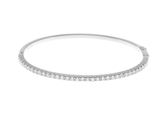Two Bangle brace Bracelets - Silver