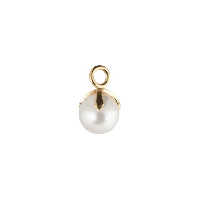 Letters Pearl pendant Gold / per styck