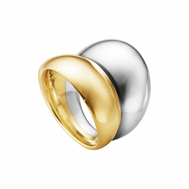 CURVE Ring SILVER Gold