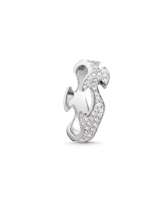 FUSION CENTRE Ring Diamonds PAVÉ 0.63 ct White gold