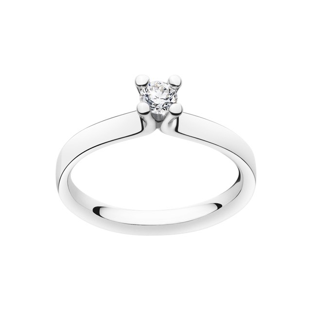 MAGIC SOLITAIRE Ring Diamonds 0.20 ct White gold