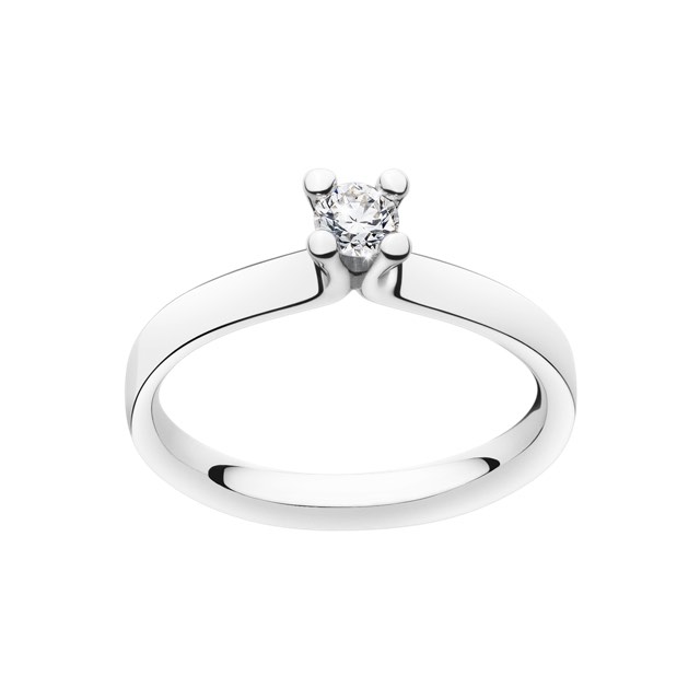 MAGIC SOLITAIRE Ring Diamonds 0.20 ct Platinum