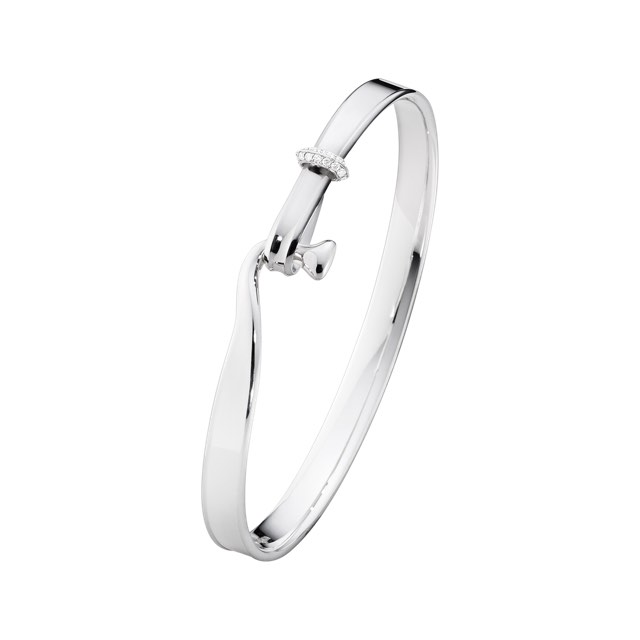 TORUN BANGLE Bracelets Diamonds 0.08 ct Silver