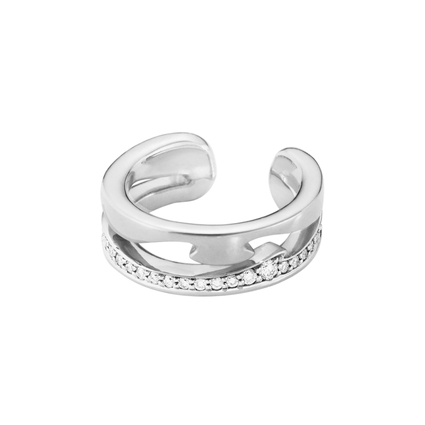 FUSION EAR CUFF PAVÉ 0.10ct (White gold)