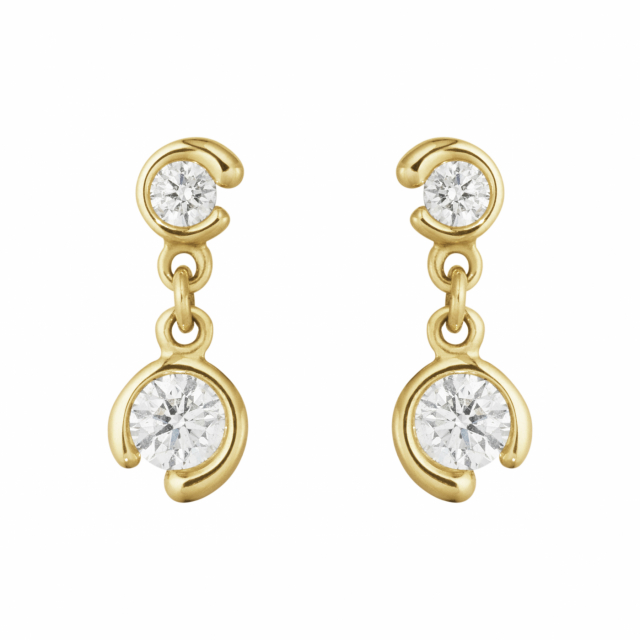 MERCY DOUBLE SOLITAIRE Earring Gold DIAMOND 0.40 CT
