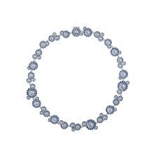 DAISY Necklace Silver BLUE