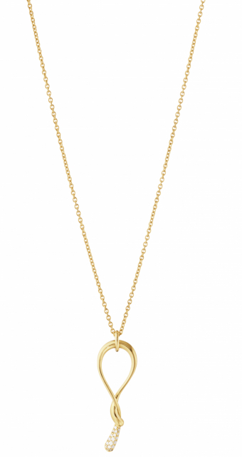 MERCY Swirl Pendant Gold 0,04ct