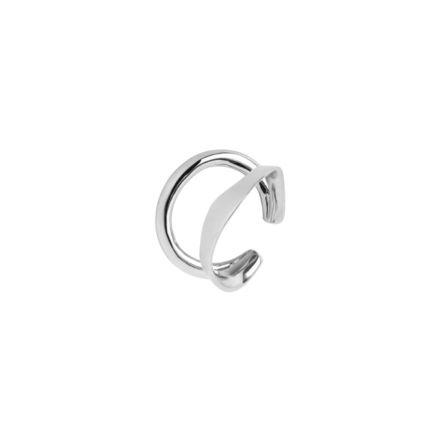 Ripples Ear Cuff Silver (One)