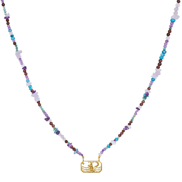 Zodiac Earth Capricorn Necklaces (Gold)