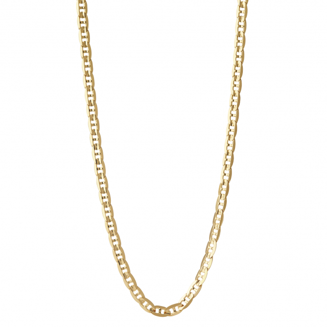 Carlo Necklace 43 Goldplated Silver (One)